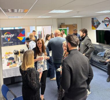 people attending a networking event