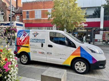 watford bid cardboard collection van